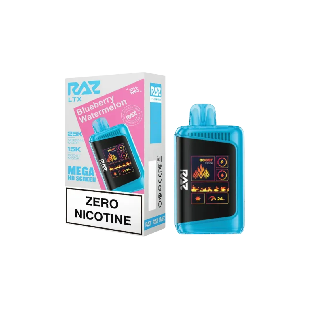 RAZ LTX 25000 PUFFS 0% ZERO NICOTINE DISPOSABLE RAZ