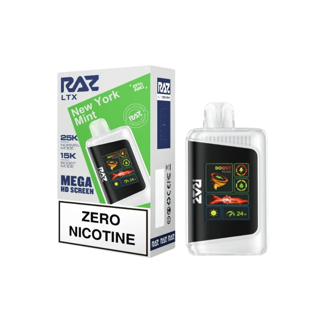 RAZ LTX 25000 PUFFS 0% ZERO NICOTINE DISPOSABLE RAZ