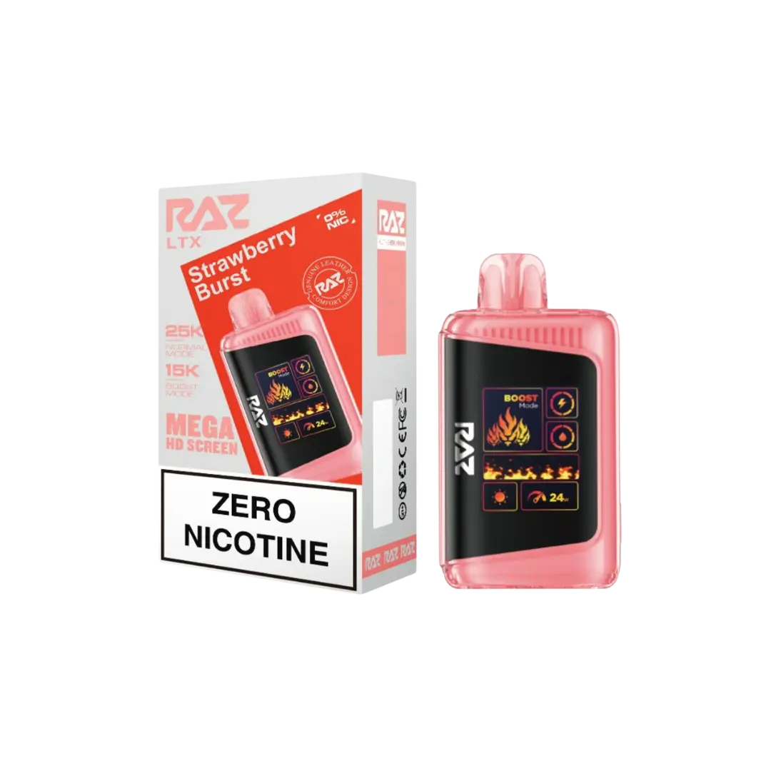 RAZ LTX 25000 PUFFS 0% ZERO NICOTINE DISPOSABLE RAZ