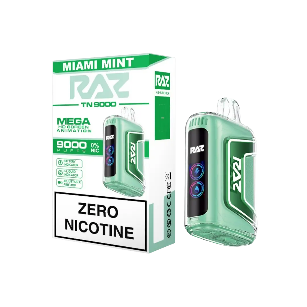 RAZ TN9000 MEGA 9000 PUFFS 0% NICOTINE DISPOSABLE RAZ
