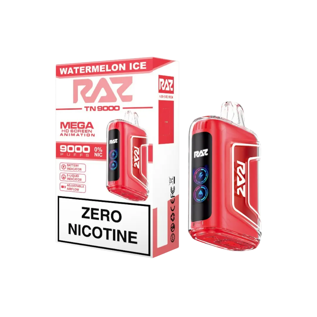 RAZ TN9000 MEGA 9000 PUFFS 0% NICOTINE DISPOSABLE RAZ