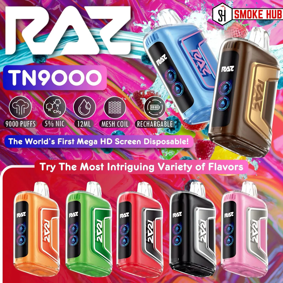 RAZ TN9000 MEGA 9000 PUFFS DISPOSABLE RAZ