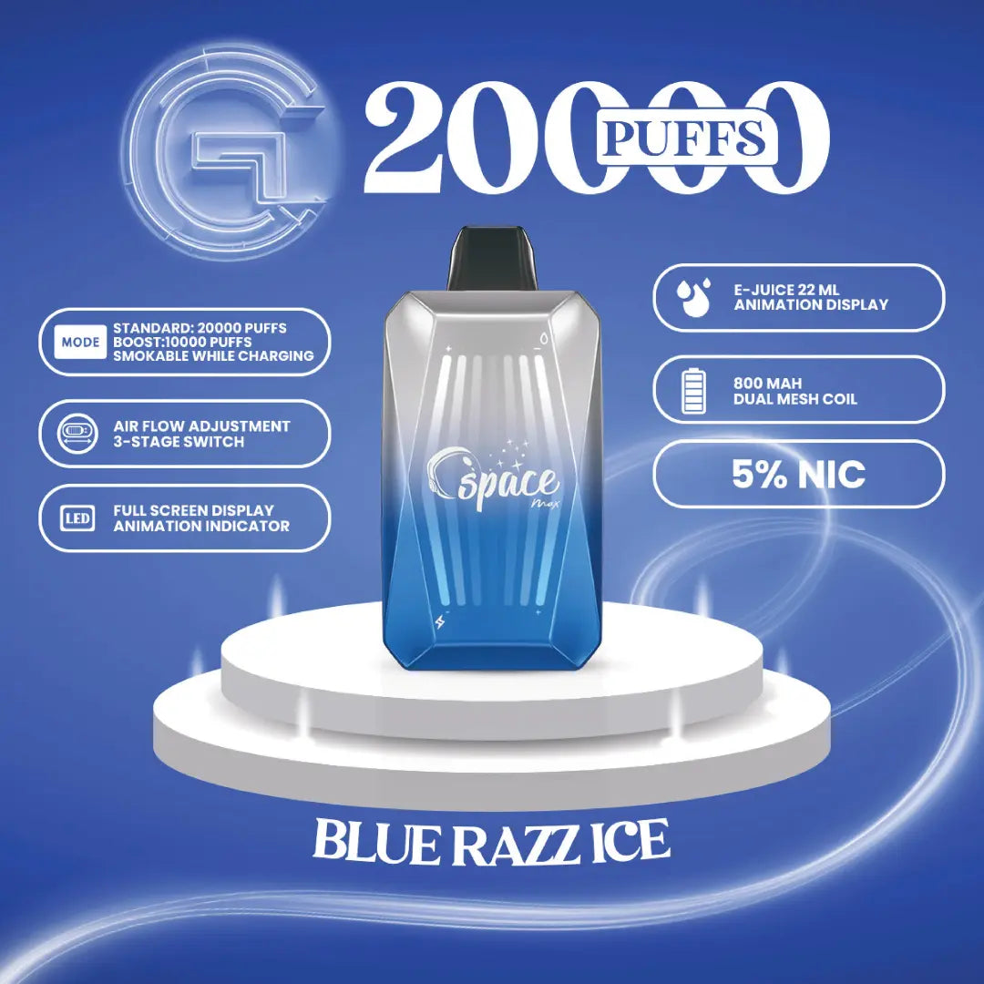 SPACE MAX GLOW 20000 PUFFS DISPOSABLE SPACE MAX
