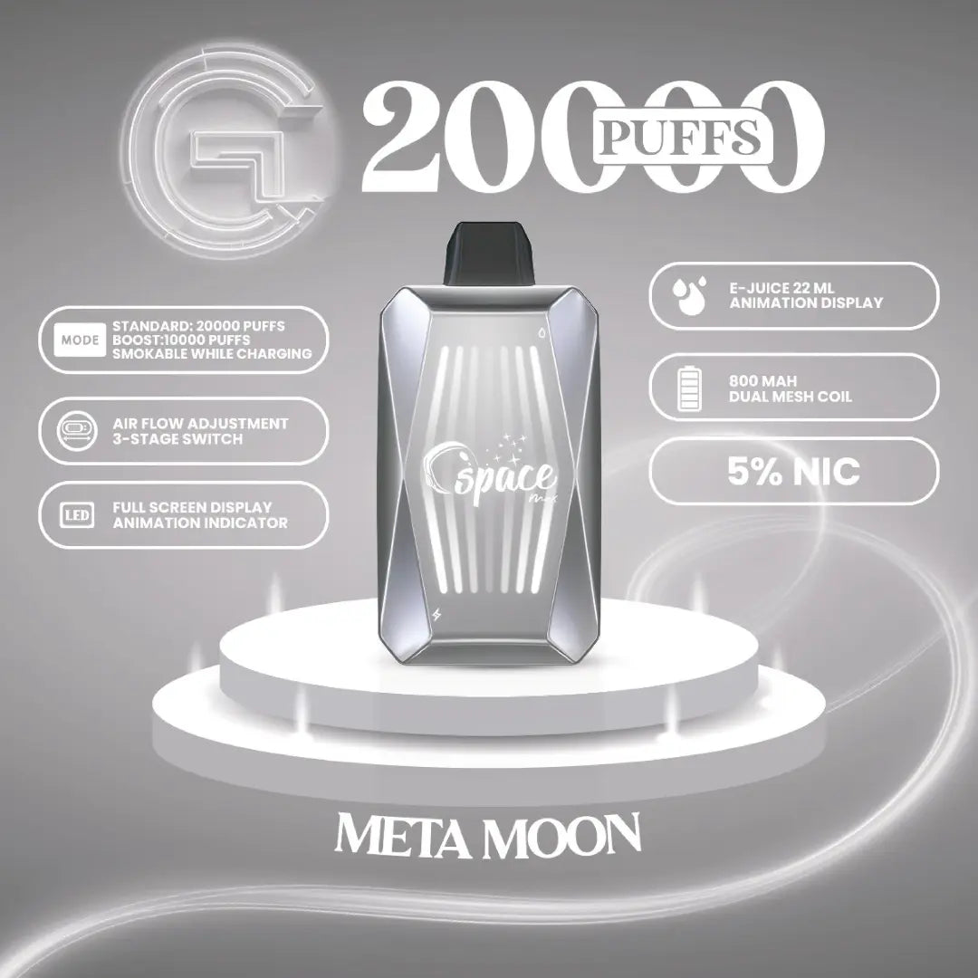 SPACE MAX GLOW 20000 PUFFS DISPOSABLE SPACE MAX