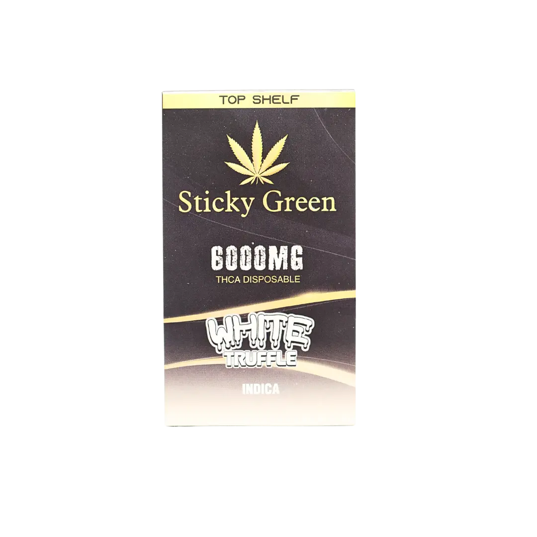 STICKY GREEN TOP SHELF 6GM THCA DISPOSABLE STICKY GREEN