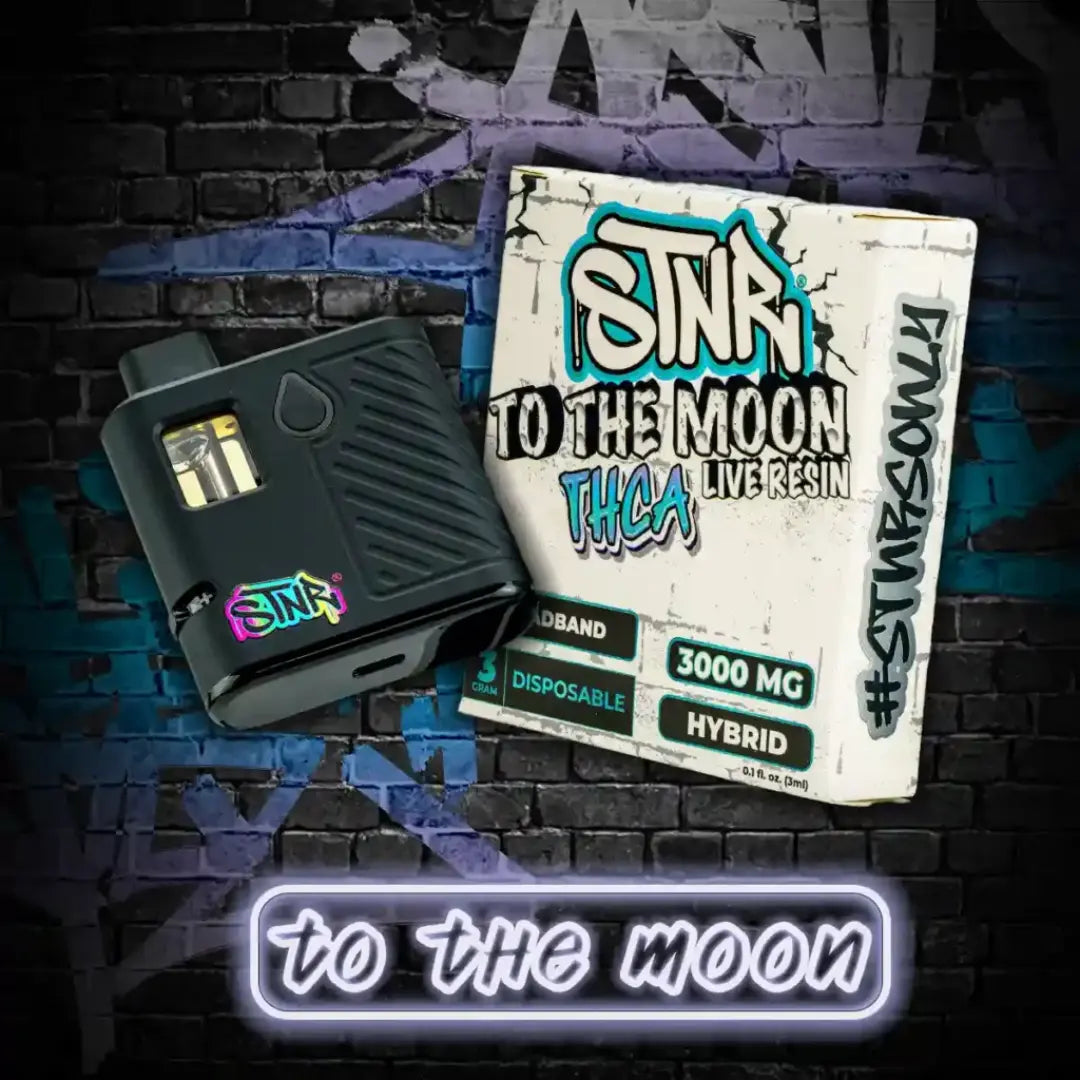 STNR TO THE MOON THC-A LIVE RESIN 3GM DISPOSABLE STNR