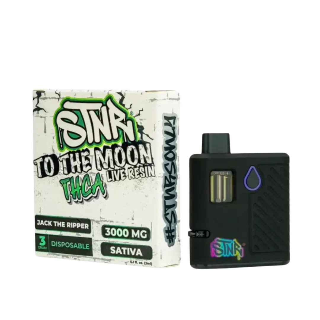 STNR TO THE MOON THC-A LIVE RESIN 3GM DISPOSABLE STNR