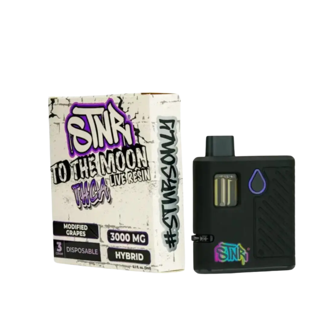 STNR TO THE MOON THC-A LIVE RESIN 3GM DISPOSABLE STNR