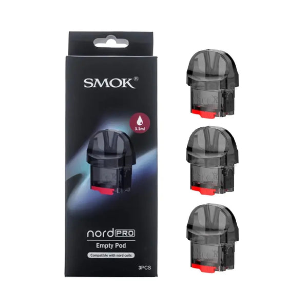 Smok Nord Pro Replacement Pods 3.3ML, 3pk Smok