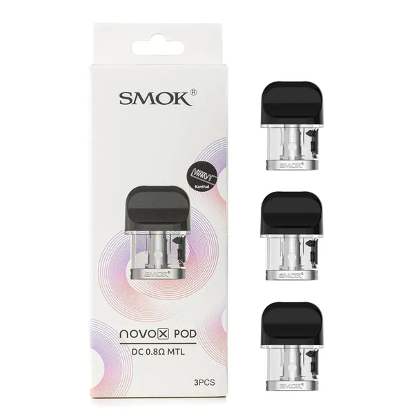 Smok Novo X Replacement Pods 0.8OHM, 3pk Smok