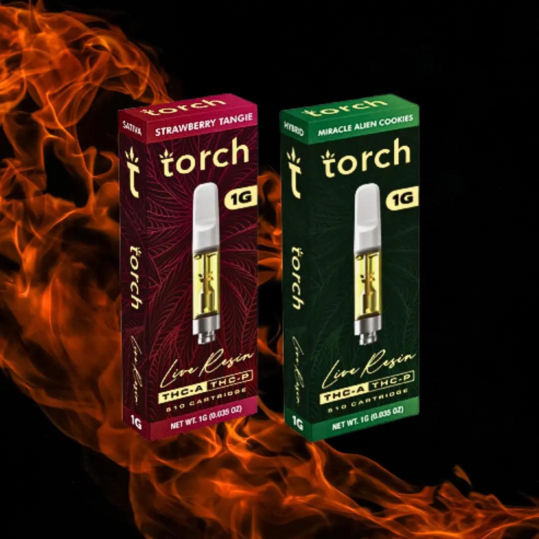 TORCH 1GM LIVE RESIN THCA + THCP + D8 CARTRIDGE TORCH
