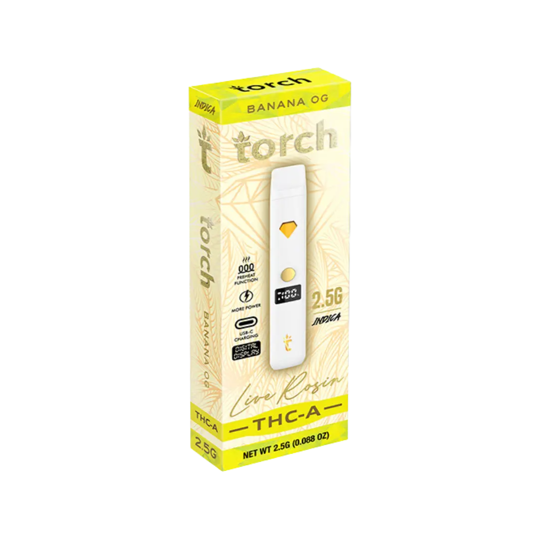 TORCH 2.5GM THC-A LIVE RESIN DISPOSABLE TORCH