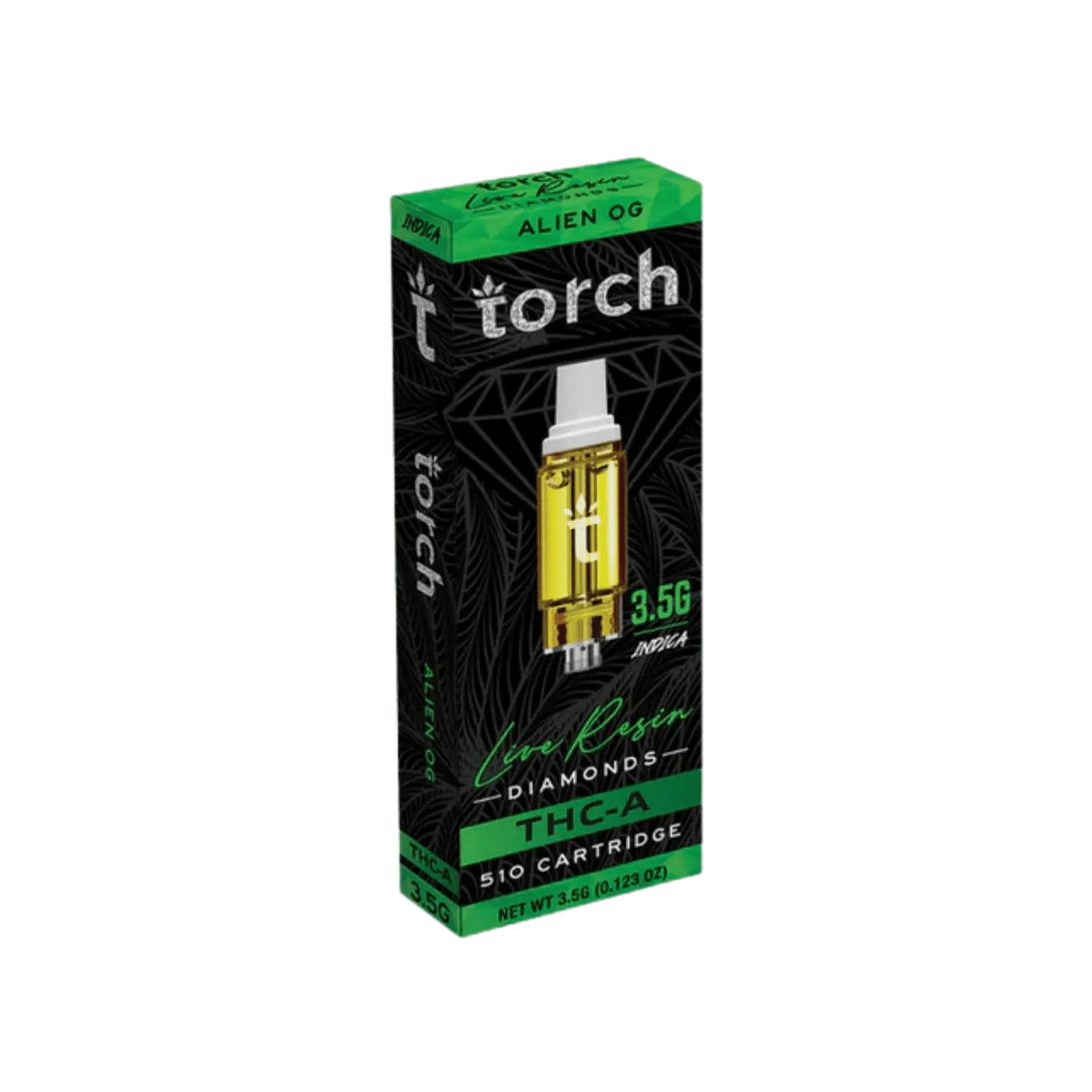 TORCH LIVE RESIN DIAMONDS 3.5G THC-A CARTS TORCH