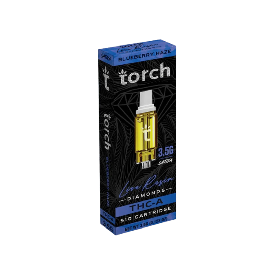 TORCH LIVE RESIN DIAMONDS 3.5G THC-A CARTS TORCH