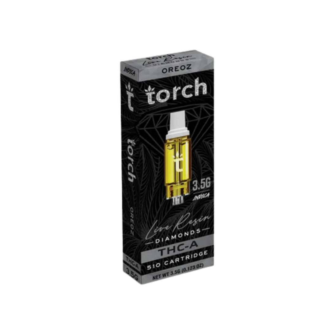 TORCH LIVE RESIN DIAMONDS 3.5G THC-A CARTS TORCH
