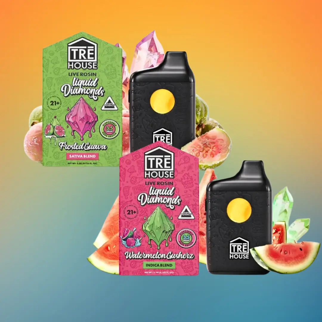 TRE HOUSE THC-A LIQUID DIAMONDS LIVE RESIN 3.5GM DISPOSABLE TRE HOUSE