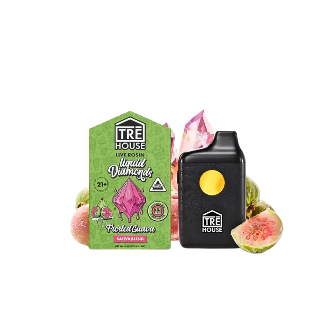 TRE HOUSE THC-A LIQUID DIAMONDS LIVE RESIN 3.5GM DISPOSABLE TRE HOUSE
