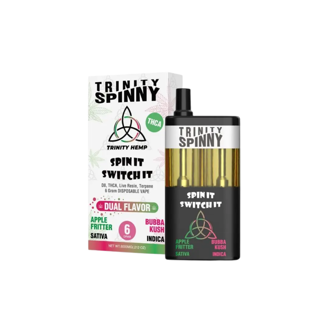 TRINITY SPIN IT SWITH IT DUAL FLAVOR THC-A 6GM DISPOSABLE TRINITY HEMP