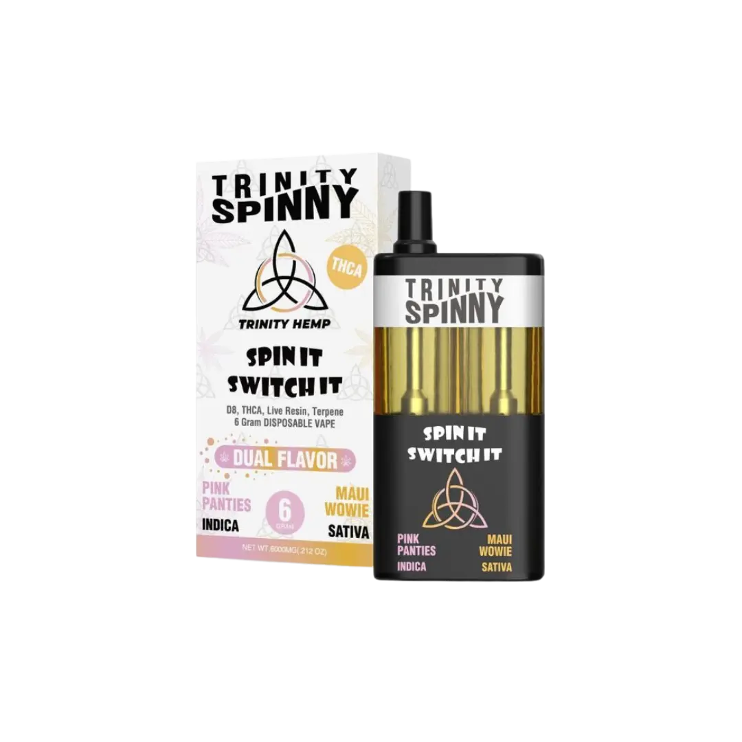 TRINITY SPIN IT SWITH IT DUAL FLAVOR THC-A 6GM DISPOSABLE TRINITY HEMP