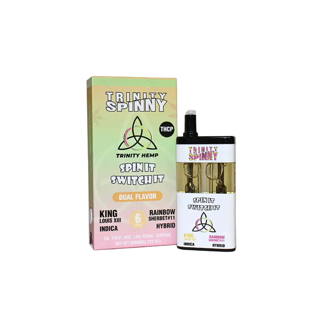 TRINITY SPIN IT SWITH IT DUAL FLAVOR THC-P 6GM DISPOSABLE TRINITY HEMP