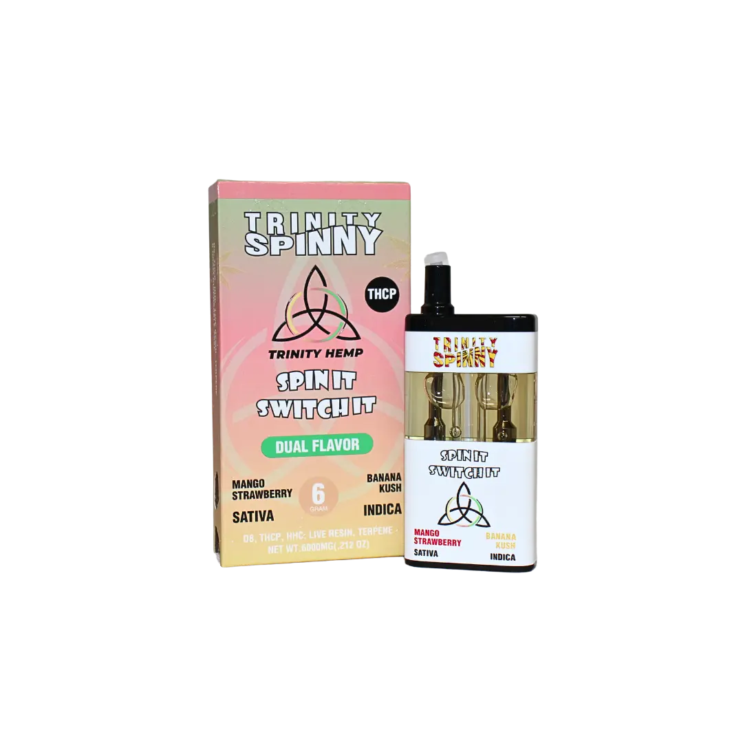 TRINITY SPIN IT SWITH IT DUAL FLAVOR THC-P 6GM DISPOSABLE TRINITY HEMP