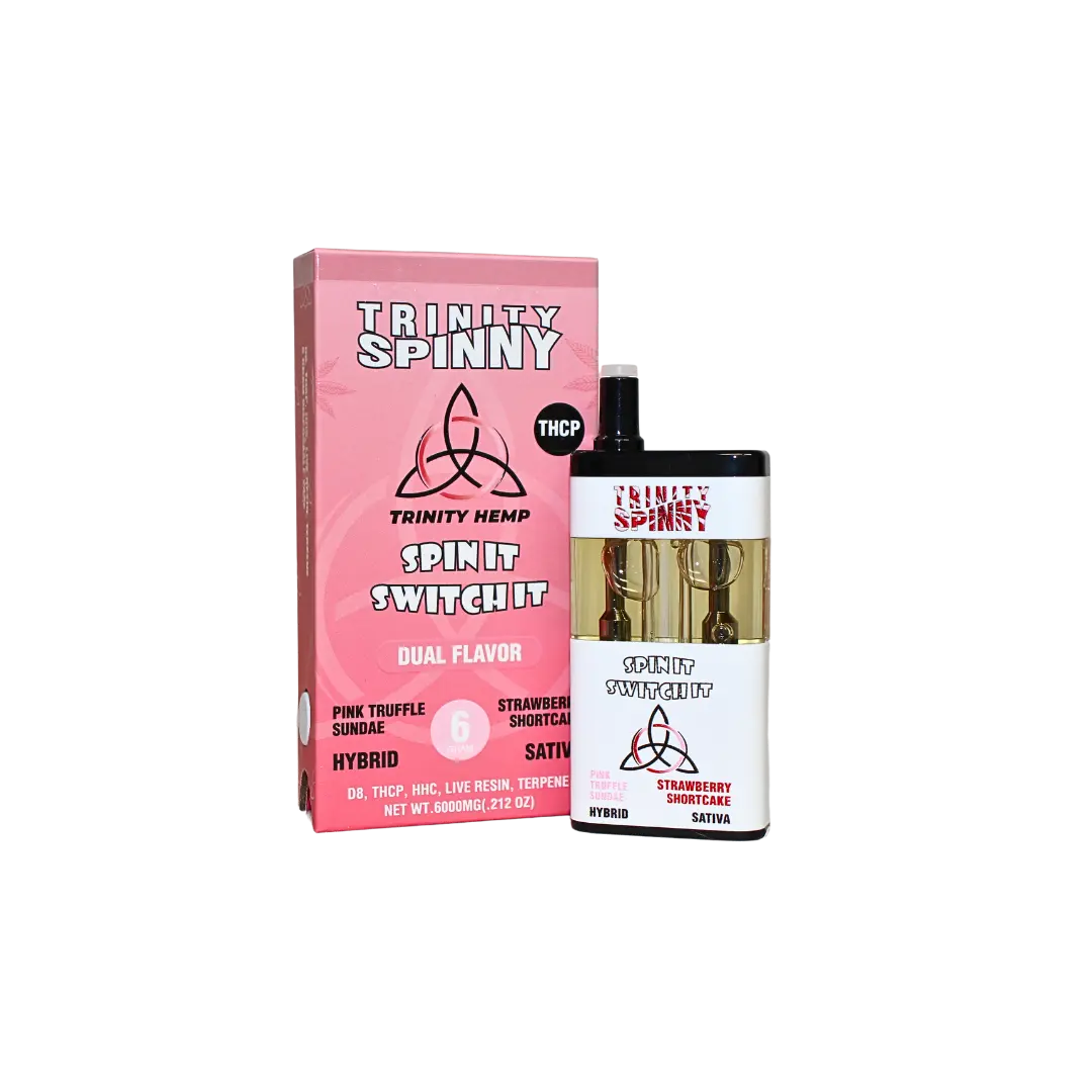 TRINITY SPIN IT SWITH IT DUAL FLAVOR THC-P 6GM DISPOSABLE TRINITY HEMP