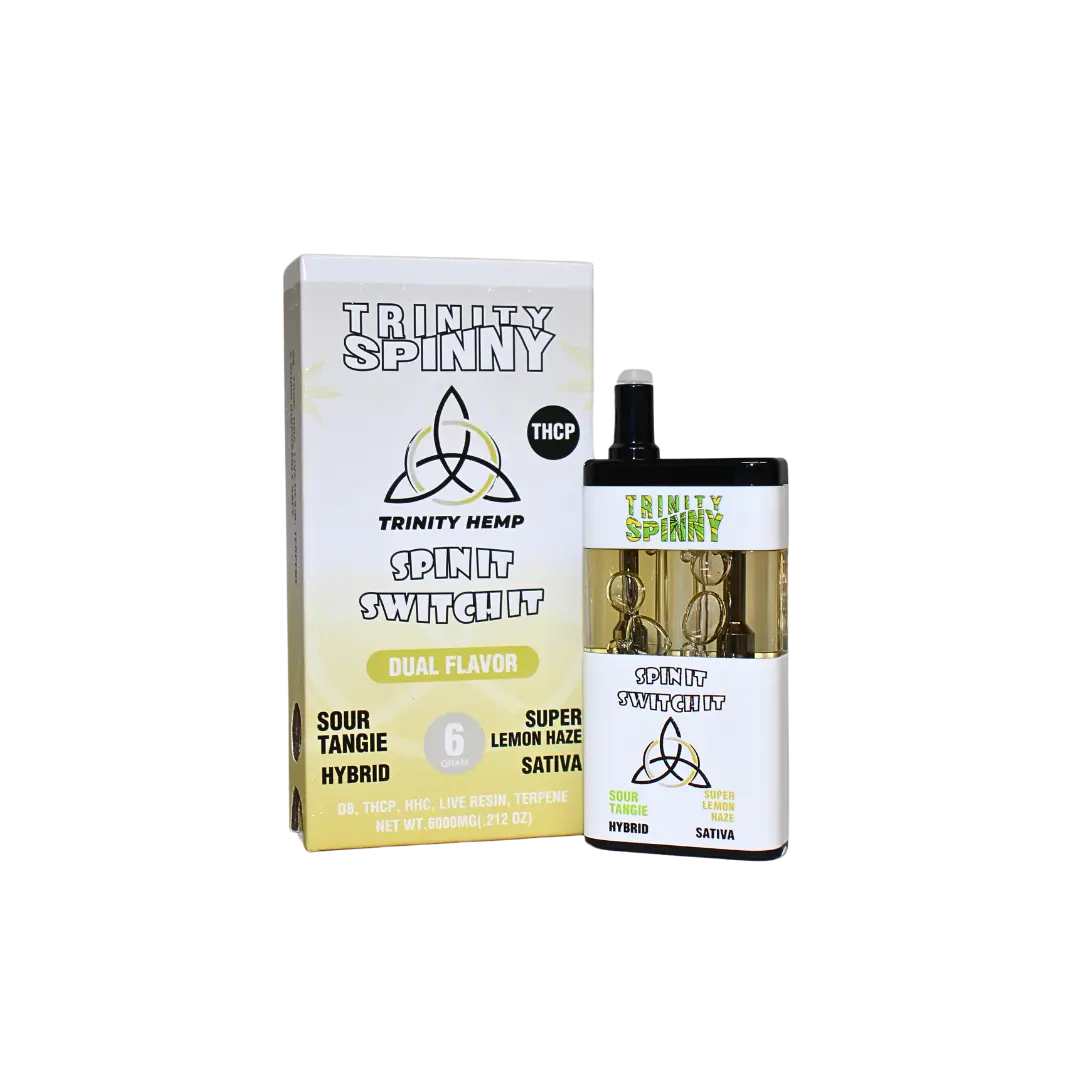 TRINITY SPIN IT SWITH IT DUAL FLAVOR THC-P 6GM DISPOSABLE TRINITY HEMP
