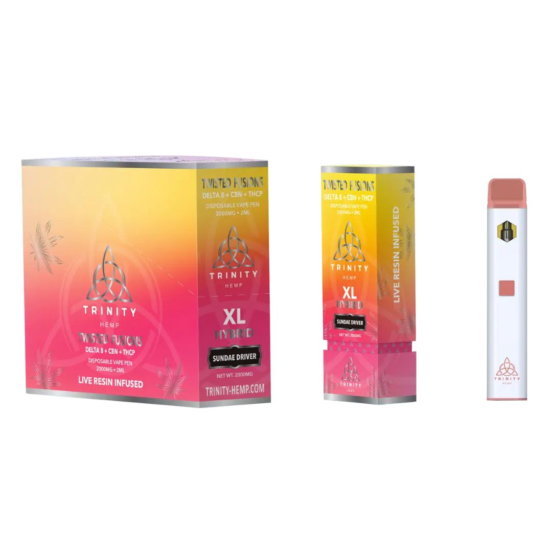 TRINITY TWISTED FUSIONS XL 2GM THC-P DISPOSABLE TRINITY HEMP
