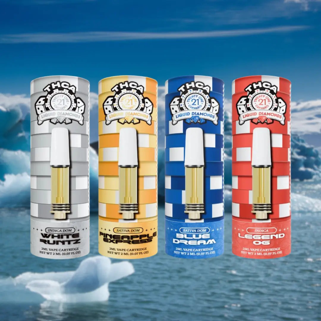 TWENTY ONE 2GM THC-A CARTS TWENTY ONE