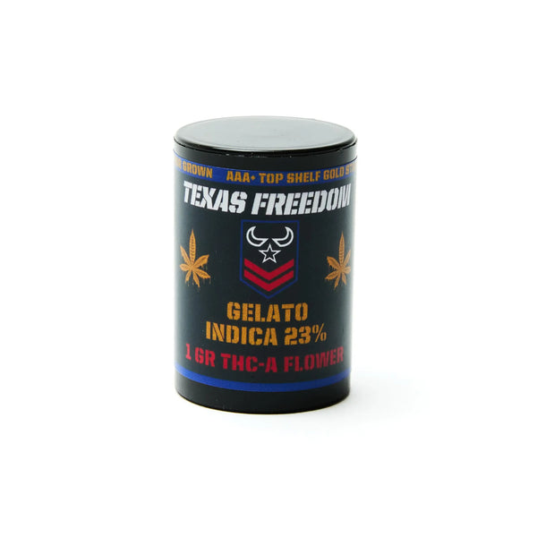 Texas Freedom CBD THCA 1g Flower Display Jar, 1 g Texas Freedom CBD
