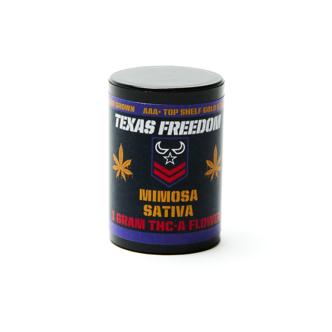 Texas Freedom CBD THCA 1g Flower Display Jar, 1 g Texas Freedom CBD