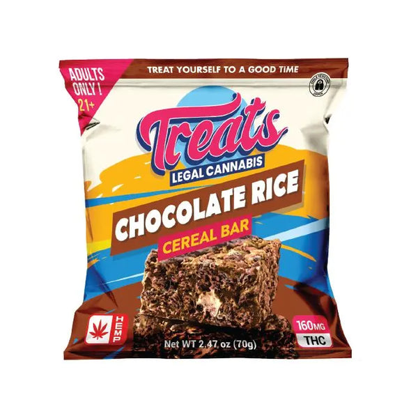 Treats D9 Infused Puffed Rice Cereal Bar, 160 mg Treats