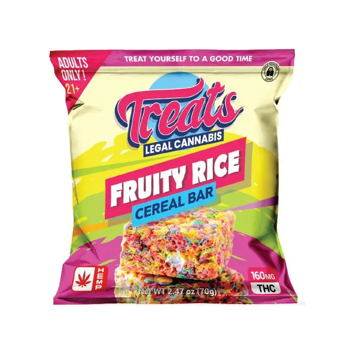 Treats D9 Infused Puffed Rice Cereal Bar, 160 mg Treats