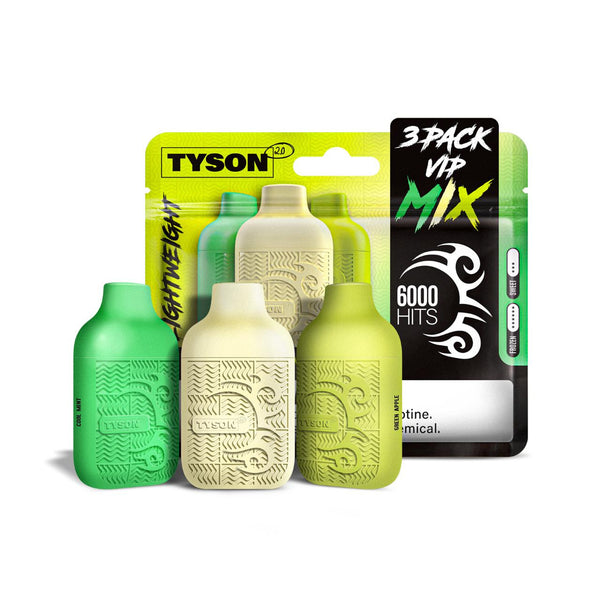 TYSON 2.0 LIGHT WEIGHT 6000 PUFFS DISPOSABLE VAPE