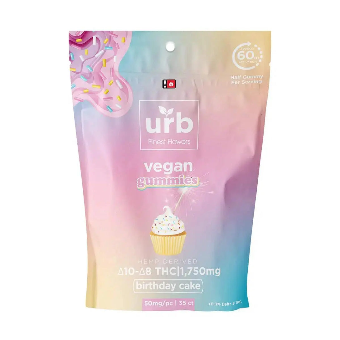 Urb Delta 10 + Delta 8 THC Gummies, 35CT, 1750 mg Urb