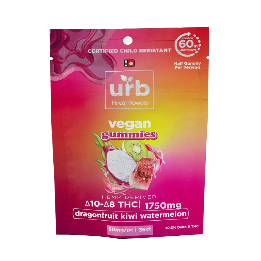Urb Delta 10 + Delta 8 THC Gummies, 35CT, 1750 mg Urb