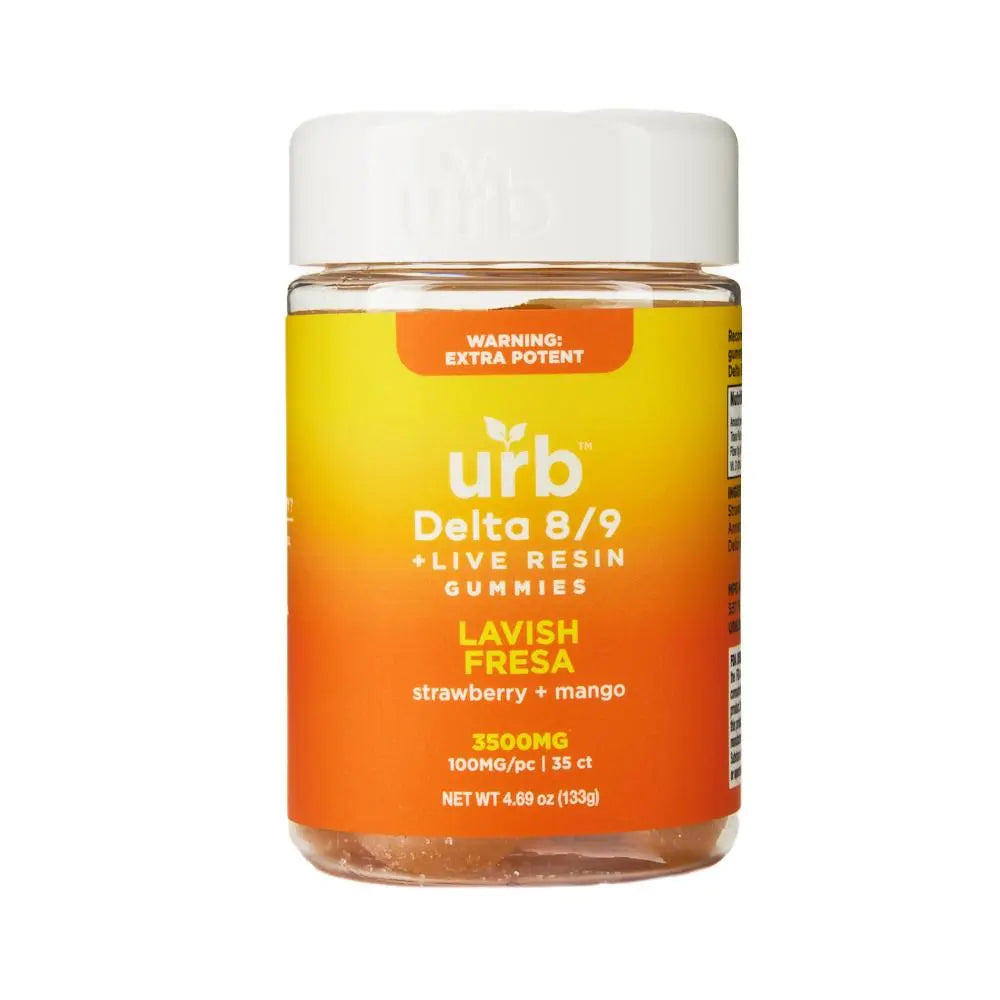 Urb Delta 8/9 Live Resin Gummies, 35CT, 3500 mg Urb