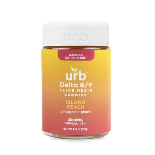 Urb Delta 8 + Delta 9 THC Gummies, 35CT, 3500 mg Urb