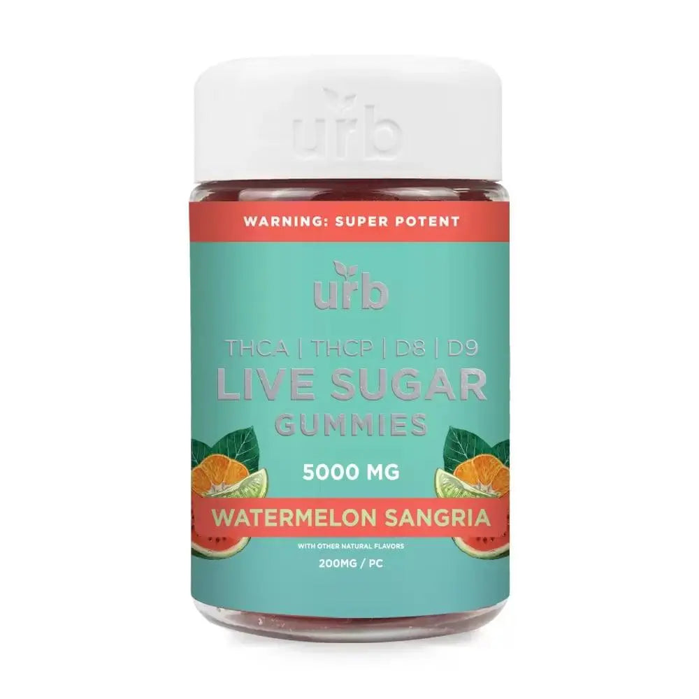 Urb THCA Live Sugar Gummies, 25CT, 5000 mg Urb