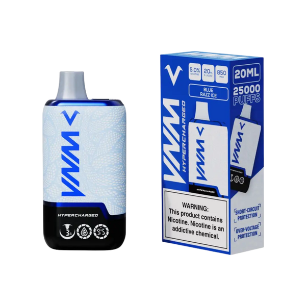 VNM HYPERCHARGED VM25000 PUFFS DISPOSABLE VNM
