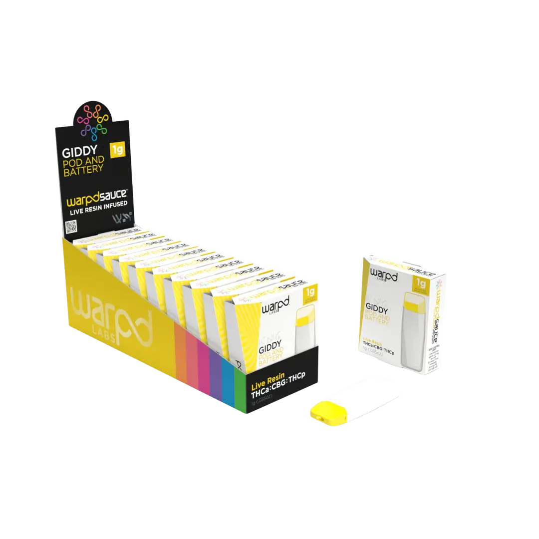 WARPD LABS 1GM POD AND BATTERY THC-A LIVE RESIN WARPD LABS