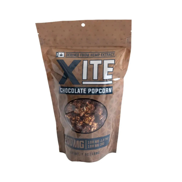 XITE Edibles D9 + CBD Infused Popcorn, 200mg, 200 mg XITE