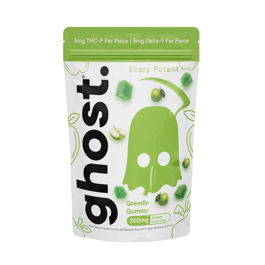 ghost. THCP + D9 Reaper Gummies, 20CT, 200 mg ghost.