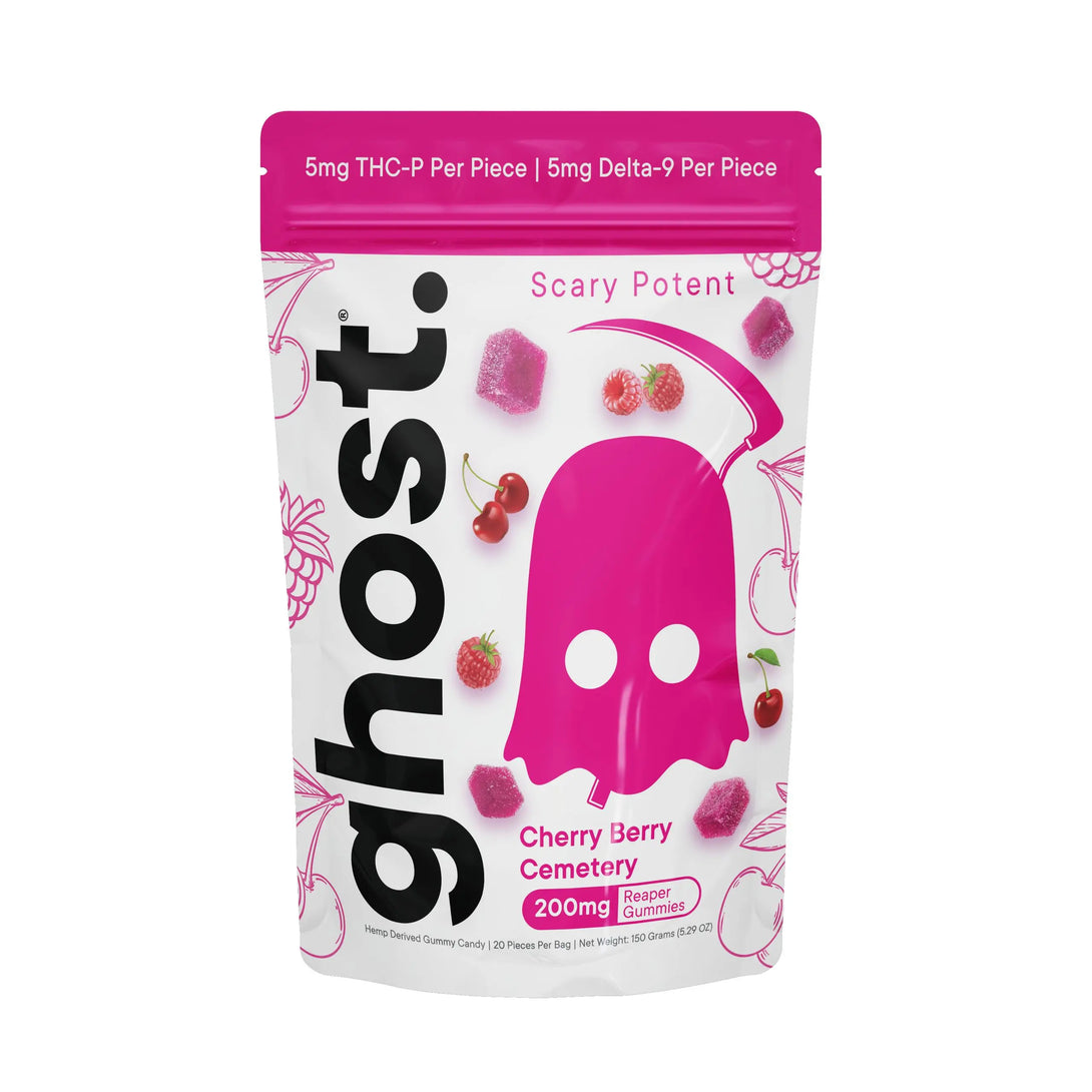 ghost. THCP + D9 Reaper Gummies, 20CT, 200 mg ghost.
