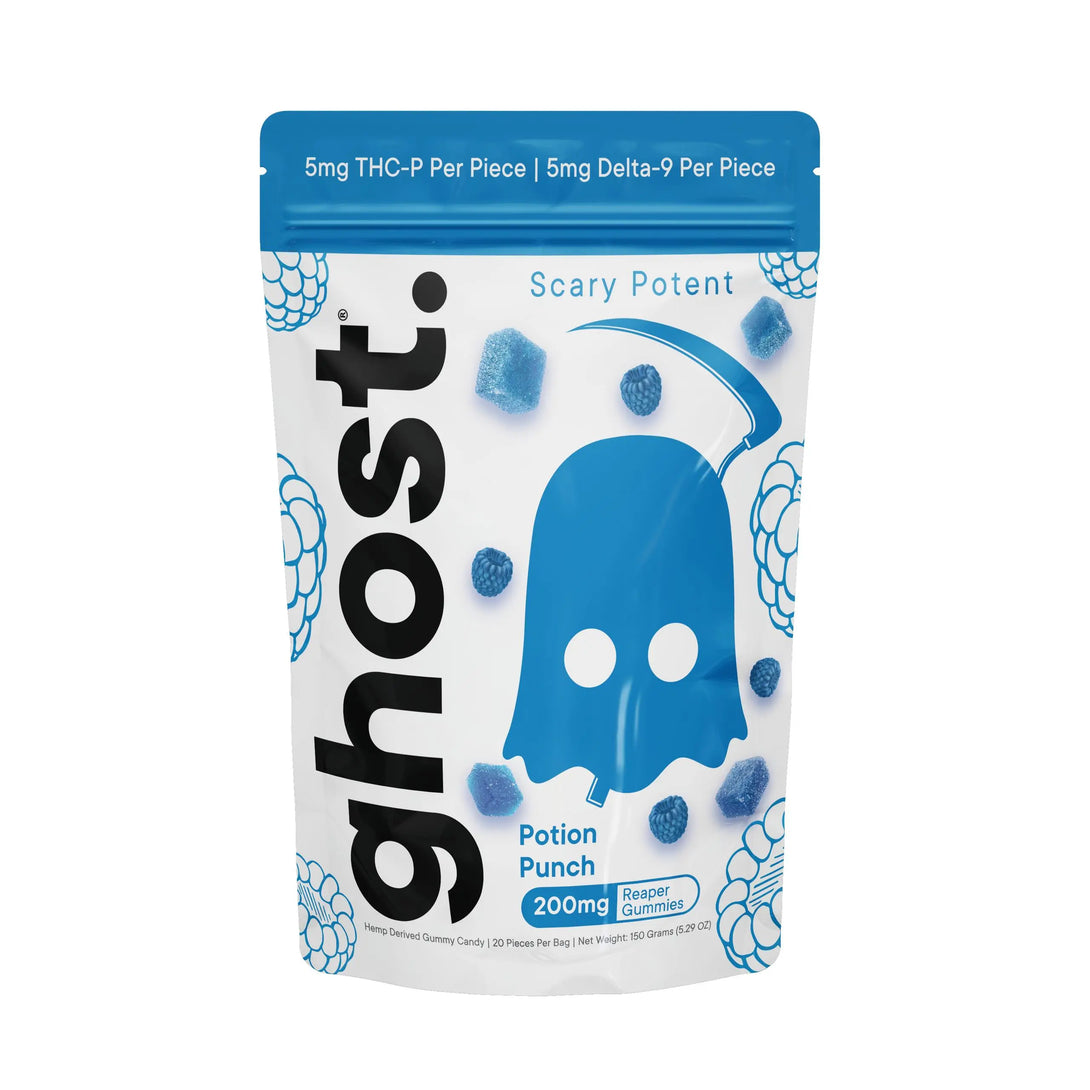 ghost. THCP + D9 Reaper Gummies, 20CT, 200 mg ghost.