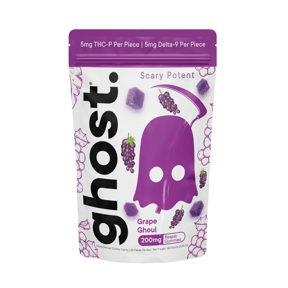 ghost. THCP + D9 Reaper Gummies, 20CT, 200 mg ghost.